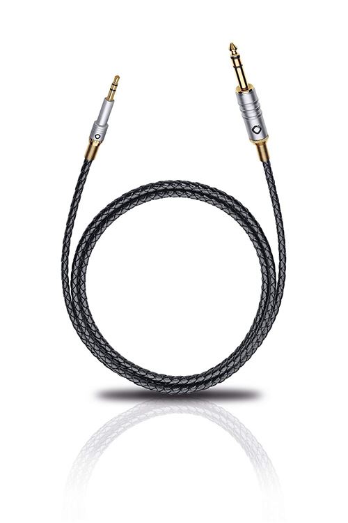'Oehlbach 35507 State of The Art Jack Casque Câble, 6,3 mm vers Jack 3,5 mm, 3 m, de l (Taille : XXL) Noir