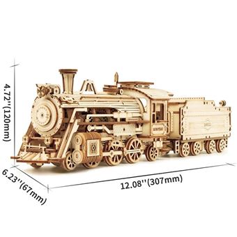 ROKR Train en Bois à Construire - 3D Puzzle Maquette Bois - Maquette  mécanique pour des Enfants et des Adulte (Prime Steam Express) en  destockage et reconditionné chez DealBurn