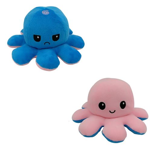 Poupée Octopu Double face Flip Octopu Peluche Chirdren Enfants Cadeaux créatifs de Noël B - Multicolore
