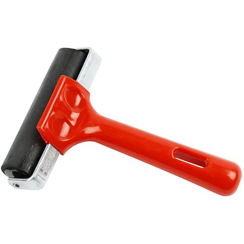Creotime rouleau lino 10 cm rouge