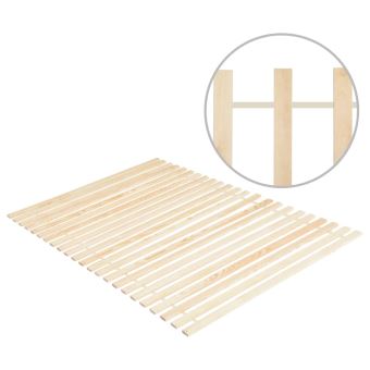 10 Sur Sommier Enroulable A 23 Lattes 120x200 Cm Bois De Pin Massif Achat Prix Fnac