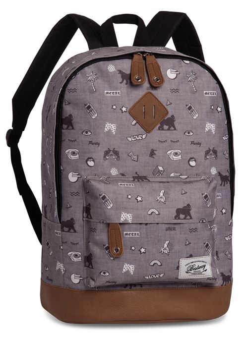 Bestway Sac à dos Campus Trend gris 21 litres