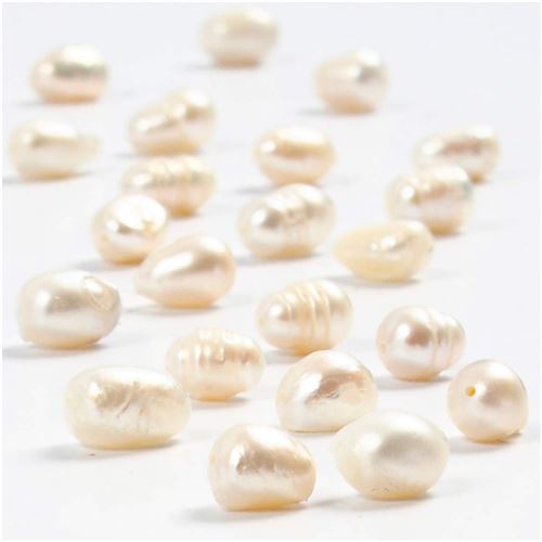 Perles d'eau douce nacrées - 4 mm - Environ 60 pcs