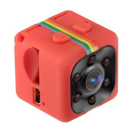 Quelima SQ11 Mini Caméra Sportif HD 1080P DVR - Rouge