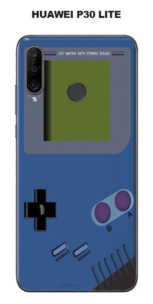 Coque Huawei P30 Lite design Game Boy Classic blue