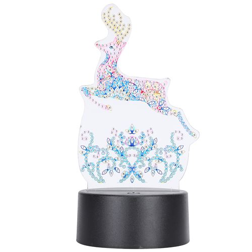 Veilleuse de Noël DIY Diamant Peinture LED décor - Cerf