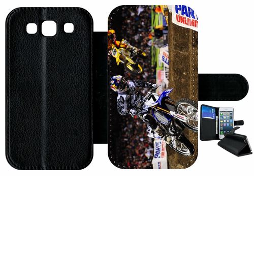 Etui À Rabat Samsung Galaxy S3 Modèle I9300 Motocross 2