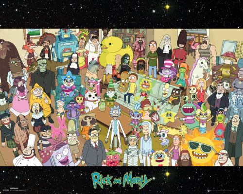 Affiche Mini Rick et Morty Cast