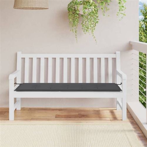 Vidaxl Gris Coussin De Banc De Jardin Anthracite 150X50x3 Cm Tissu Oxford 43191 - Image 1