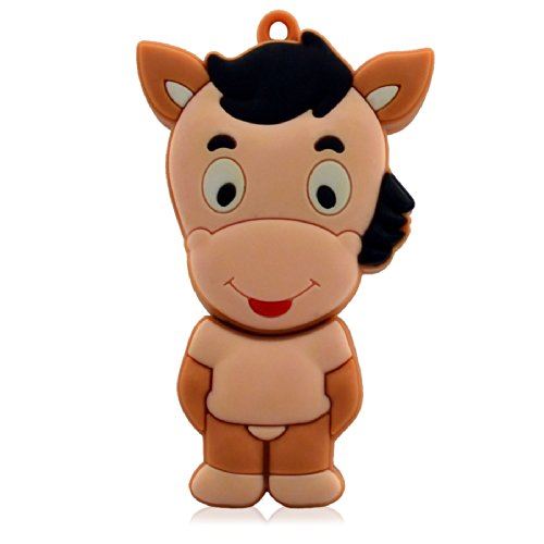 818-TEch No8500040032 clé USB (32 Go) cheval comique coloré