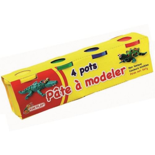 4 pots de pate a modeler 560g couleurs mixables jouet cadeau enfant eveil educatif