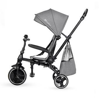 Kinderkraft Tricycle evolutif JAZZ 4 en 1 - Poussette evolutive - de 9 mois  a 3 ans - Coloris Gris - Draisienne - Achat & prix