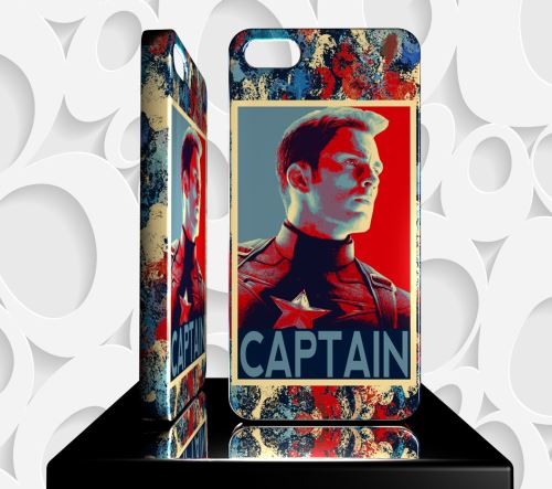 Coque Design Iphone 5S AVENGERS Captain America - Réf 69