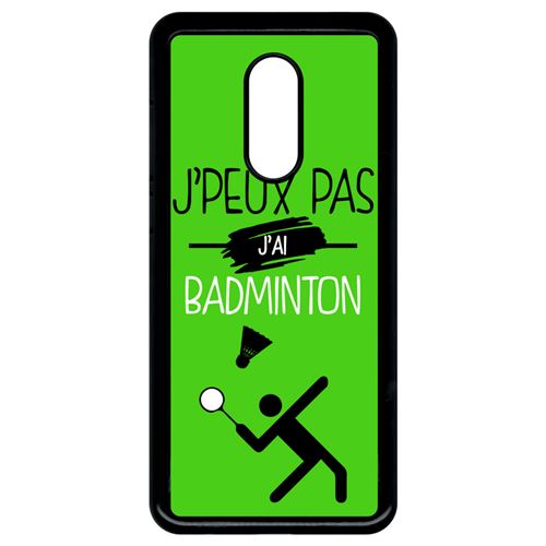 Coque xiaomi redmi 5 plus j peux pas j ai badminton 11