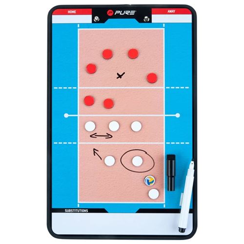 Pure2Improve Tableau d’entraîneur Volley-ball 35x22 cm P2I100690