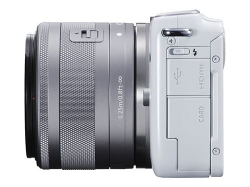 Hybride-Canon-EOS-M10-Blanc-