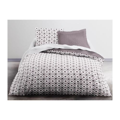 TODAY Parure de couette Coton KIMY 220x240cm + Drap housse Coton 140x190cm OFFERT