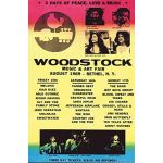 Poster Woodstock Line Up 91,5 cm x 61 cm