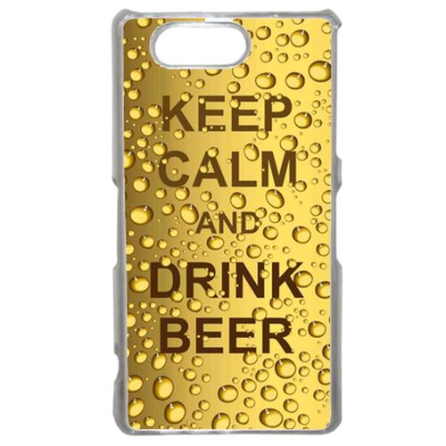 Coque Keep Calm Biere Bulle Compatible Sony Xperia Z3 Transparent