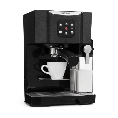 Klarstein BellaVita Machine à café multifonction 1450W 1,4L - mousseur de lait 0,4L - noir
