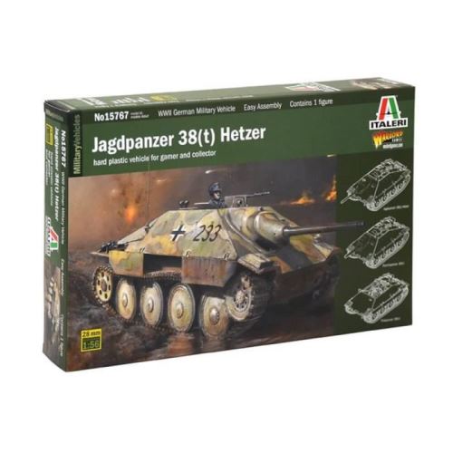 Maquette Char : Jagdpanzer 38(t) Hetzer aille Unique Coloris Unique