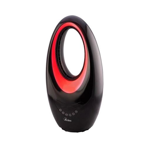 Ardes Noir Chauffage - Ar4bl1 - Sans Pales - Céramique - Télécommande - Oscillant
