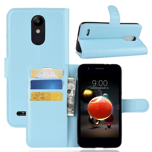 Etui en PU bleu bébé pour votre LG K8 (2018)