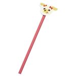 Crayon À Papier Avec Gomme Chiot - Rouge - Draeger Paris