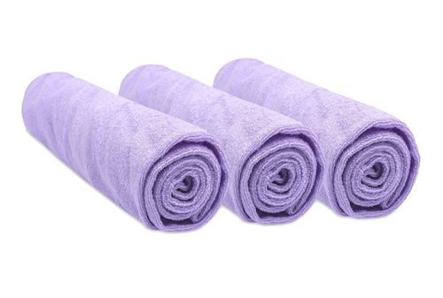 Lot de 3 housses pour matelas &agrave; langer Couleur - Parme