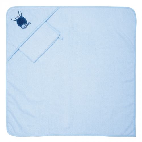 Cape de bain et gant de toilette alex l'âne - nattou