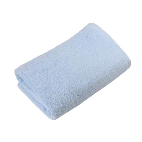 Drap de douche éponge drap de douche essentielle LINANDELLE Coton Bleu ciel 70x140 cm