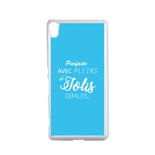 Coque Parfaite Avec Pleins De Jolis Defauts Fond Bleu Compatible Sony Xperia Xa Transparent