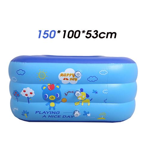 180x130x63cm Grande piscine familiale gonflable Jardin intérieur 1,5 m