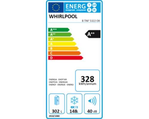 Refrigerateur Combine Whirlpool Btnf5322ox Refrigerateur