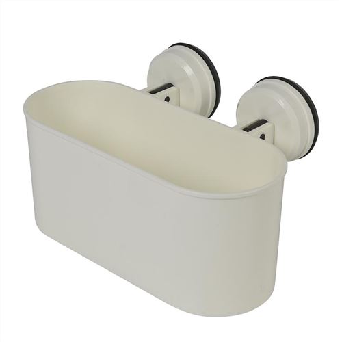 ProPlus plateau de rangement ovale avec ventouse 6 kg 26 x 16,5 cm blanc