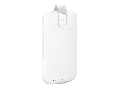 SBS Power Poche Case Large - Etui voor mobiele telefoon - polyurethaan - wit - voor Apple iPhone 5
