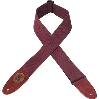 Levys 5 CM Coton avec Logo Levy's en Cuir Burgundy Sangles et courroies - 1