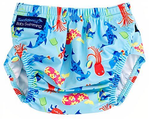 Konfidence couche de natation Aquanappy junior bleu clair taille unique