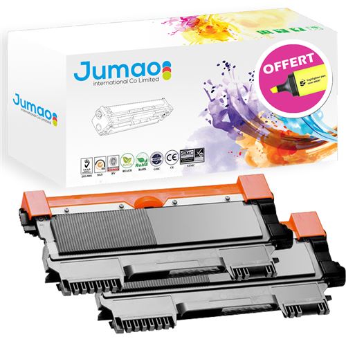 Lot de 2 Toners type Jumao compatibles pour Brother DCP-7055W 7055 7057 7057E