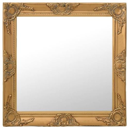 VIDAXL - Miroir Mural - Style Baroque - Doré - 60x60 cm - Image 2