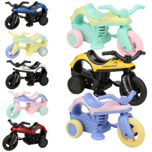 Mini Véhicule avec Big Vélo Tirez sur pneus Tire Créatifs Cadeaux pour Enfants Multicolore PT089