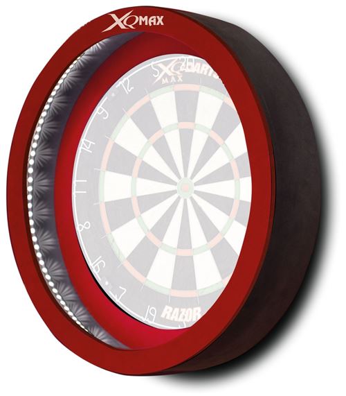 XQ Max anneau de fléchette avec éclairage LED 70 cm rouge