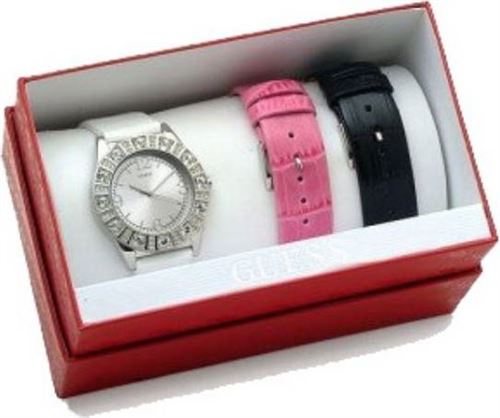 Coffret Montre Guess Sparkle I95263L1 Bracelets blanc, rose et noir - Montre  à quartz - Achat \u0026 prix | fnac