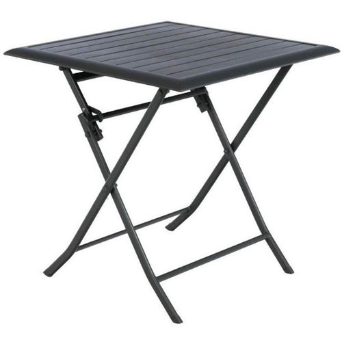 Table aluminium Azua 2 places noir graphite Hespéride