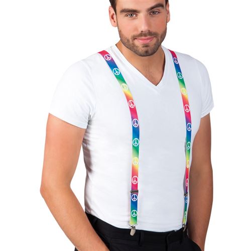 bretelles peace & love adulte