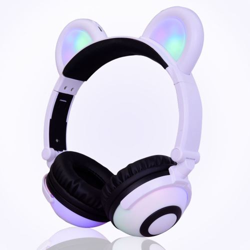Générique 2019 Enfants Casques Avec L'oreille De Chat Led Oreille Pliable Casque Pour Enfants Écouteurs Wh Aloha1246 - Image 1