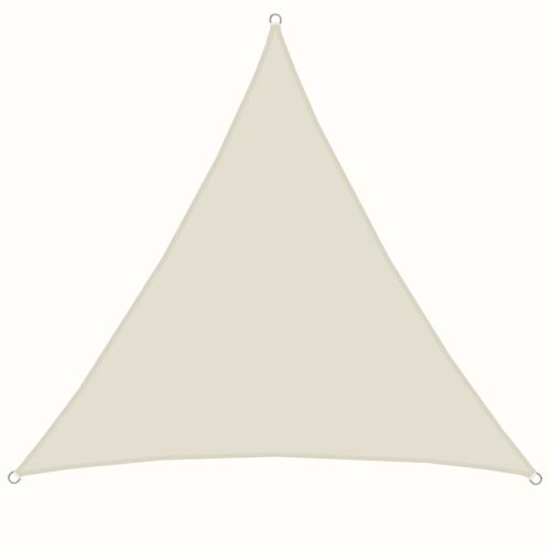 AMANKA Voile d'ombrage 4x4x4m en polyester hydrofuge protection du soleil UPF50+ toile triangulaire