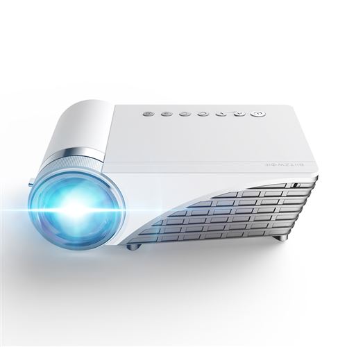 Vidéoprojecteur BlitzWolf BW-VP8 WIFI 5500Lumens LCD LED Écran Cast Bluetooth 5.0 Écouteurs Home Cinéma 720P HD blanc