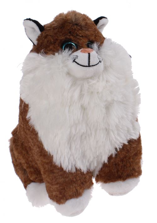 Kamparo doudou jouet étincelle yeux 23 cm marron