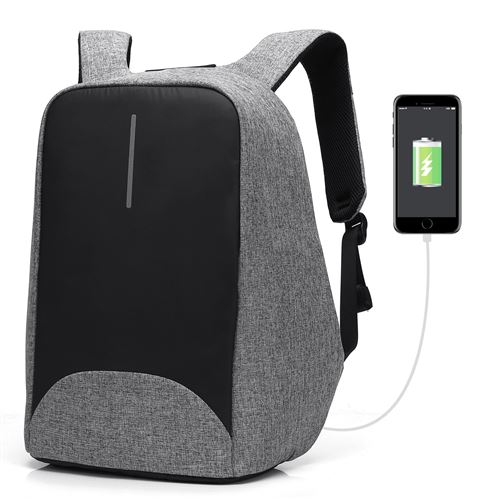 12€79 sur Sac à dos Ordinateur CoolBELL Portable 17.3 Pouces avec charge  USB Gris - Cartables scolaires - Achat & prix